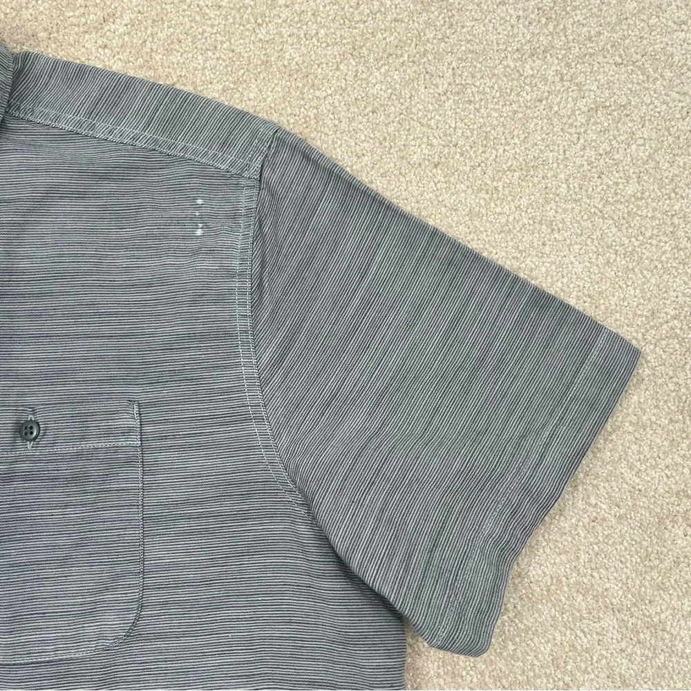 North Face Shirt Adult Extra Large Gray Button Up Hiking Casual Outdoor Men